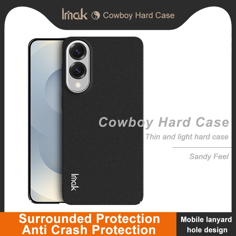 Imak Para Samsung Galaxy S25 Edge, Funda de Teléfono Tacto Arenoso Carcasa Dura Negra Foto 4 de 4