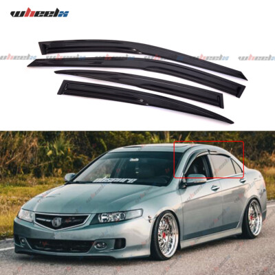 FOR 04-08 ACURA TL SEDAN JDM MUGEN STYLE WINDOW VISOR VENT RAIN GUARDS DEFLECTOR
