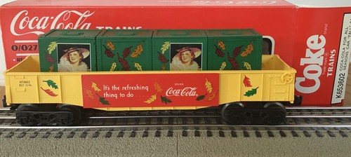 K-LINE now Lionel Spur 0-27 COCA-COLA COKE Gondola SEASONS CAR FALL 94 K-653603 | Zustand: Gebraucht