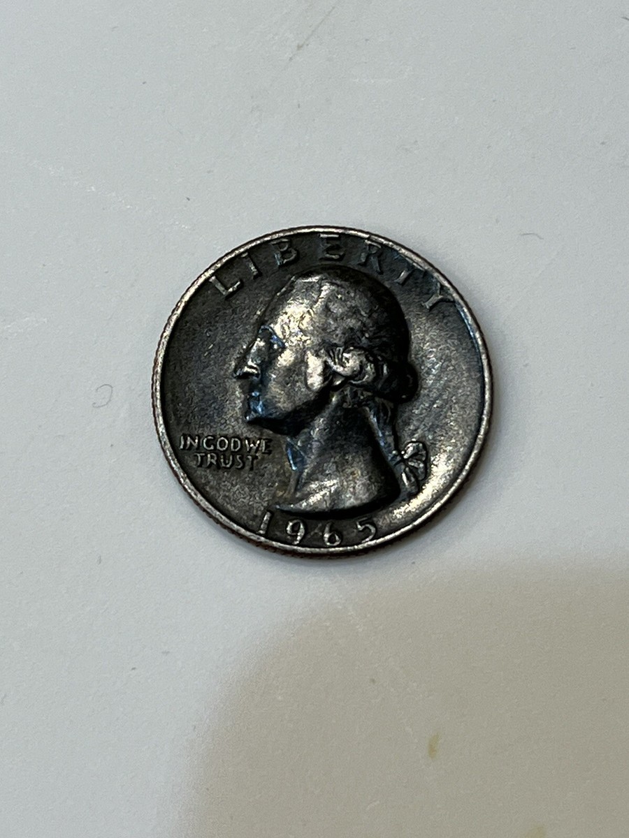 1965 Quarter No Mint Mark Black Beauty Improperly Annealed