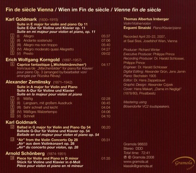 WIEN IM FIN DE SIŠCLE NEW CD