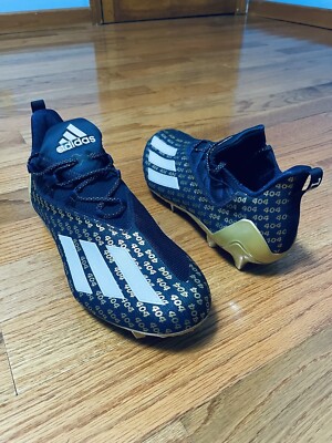 Adidas 404 Georgia Tech Men\'s Size 13.5 Football New Cleats Navy Gold GY5664 Adidas Georgia Tech 404 Football Cleats Navy Blue Gold  main image 4