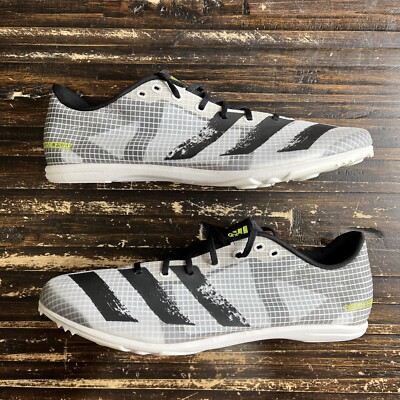 Adidas Distancestar‎ White Track Running Shoes 12 adidas Distancestar Track Field Spikes Running Shoe White  main image 2