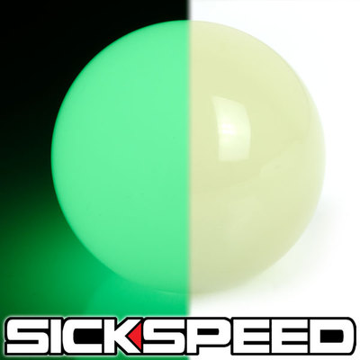 GLOW IN THE DARK SHIFT KNOB FOR MANUAL SHORT THROW GEAR SHIFTER GREEN U1