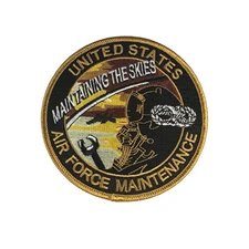 USAF Maintaing The Skies Air Force Maintenance Patch - Veteran Owned Business