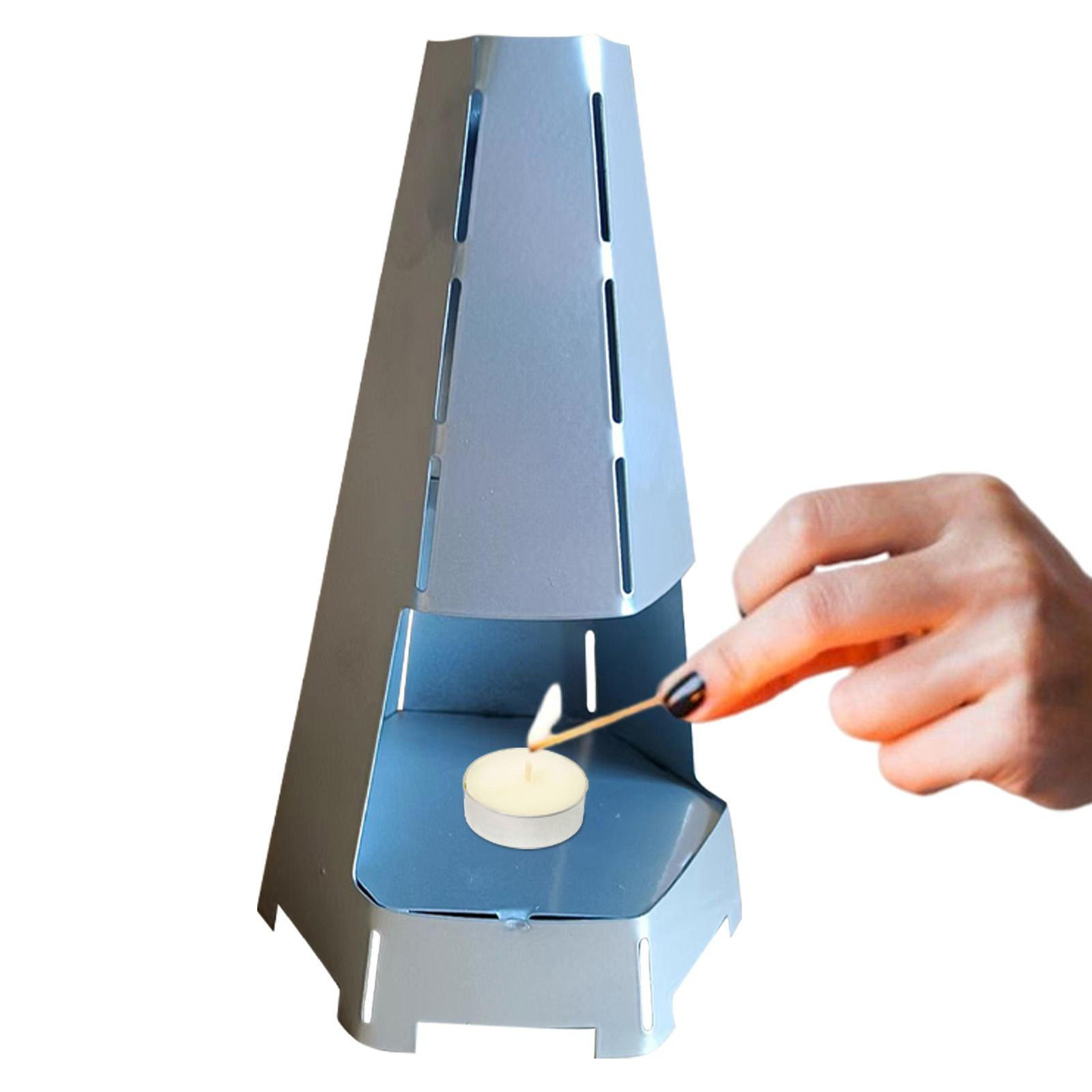 Metal Candle Heater for Indoor Tealight Candle Room Heater, Tea Light