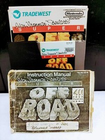 NES Ivan IronMan Stewart's Super Off-Road Nintendo Game w/Box Sleeve & Manual 