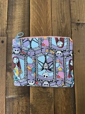 JACK AND SALLY MAKEUP POUCH SMALL HANDMADE NWOT nightmare before Christmas