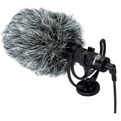 Micrófono videocámara Yongnuo YN220 3,5 mm parabrisas para teléfono Canon Nikon - Foto 5 de 11