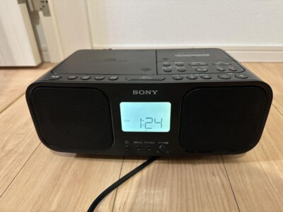 SONY CD Radio Cassette Recorder AC100V CFD-S401 Black FM /AM /Wide 