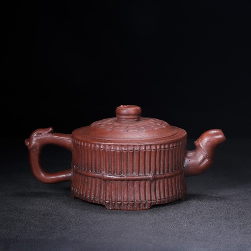 Chinese Yixing Zisha Clay Handmade Exquisite Teapot (龙头八卦一捆竹 底款:时大彬) - 第 2/9 張圖片