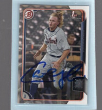 Autographed Cam Gibson Son of Kirk Gibson Rookie Tigers 2015 Bowman