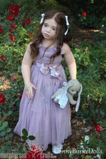 40inch Unpainted Reborn Doll Kits Aloenka Toddler Blank Mold with Cloth Body Toy