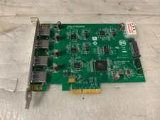 New Quard Channel 4-Ports x4 USB 3.0 to PCI E Controller Card U3X4-PCIE4XE101