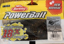 Berkley PowerBait Papa Pit Boss Green Pumpkin Purple 1pk of 5pcs-NEW-SHIP 24 HRS