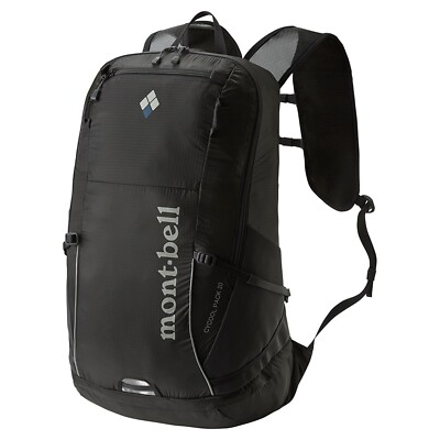 mont-bell Cycool Pack 20 Black Lightweight Backpack Daypack Road Cross Bike New