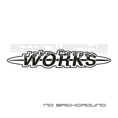 John Cooper Work Decal Sticker Euro Racing mod countryman mini cooper s Pair