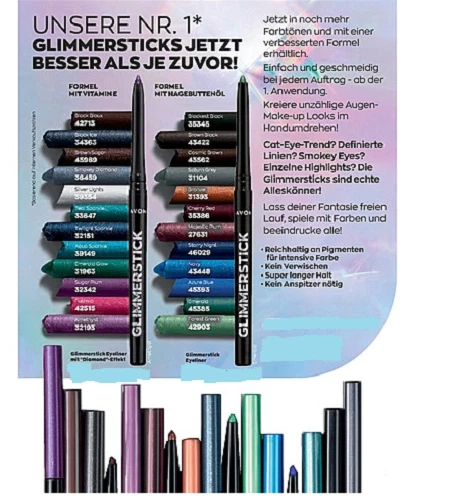 Avon Glimmerstick Diamonds  Eyeliner Auswahl  Smokey Eye tolle Farben Glanz - Bild 3 von 3