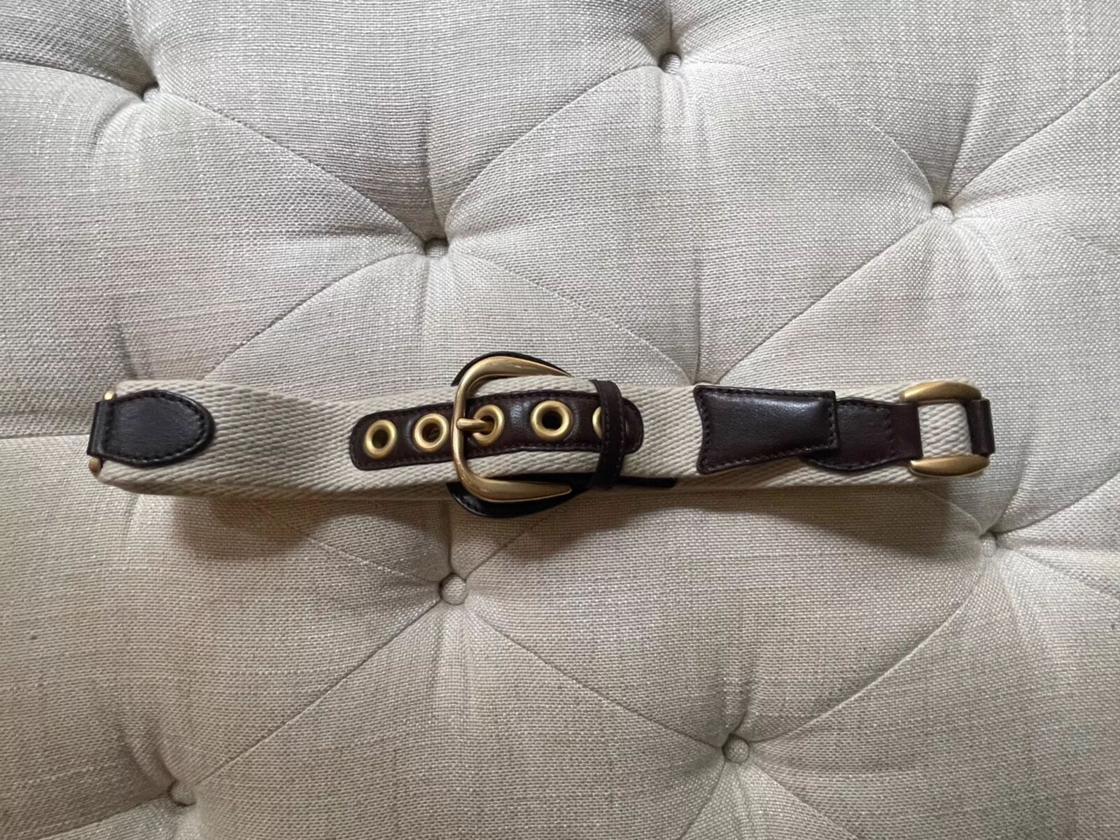 Ceinture Gucci authentique fabriquée en Italie, époque Tom Ford, unisexe, taille 32 (80 CM)