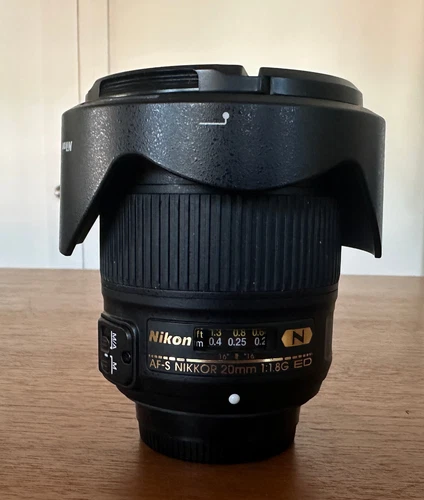 Nikon Nikkor 20mm F/1.8 G ED AF-S Autofocus Lens with Caps (Mint)
