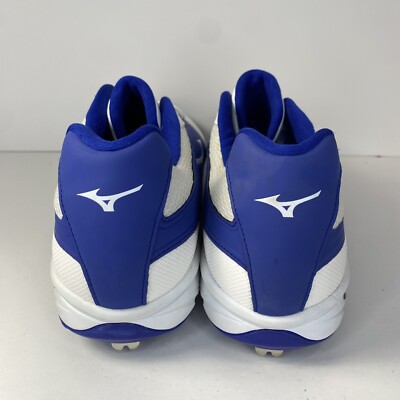 Mizuno Dominant IC Low Mens Metal Cleats Blue/White Baseball  display picture 3