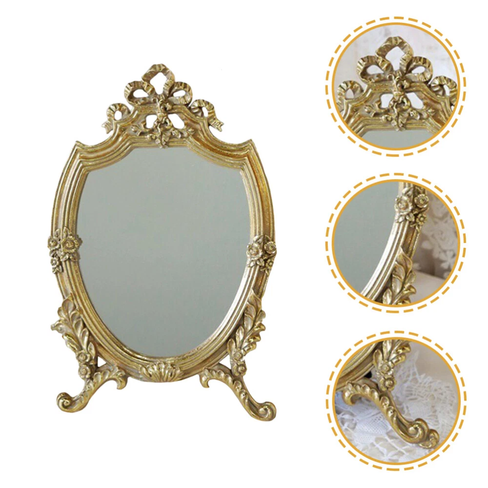vintage cosmetic mirror Decorative Table Mirror Shave Office Desk