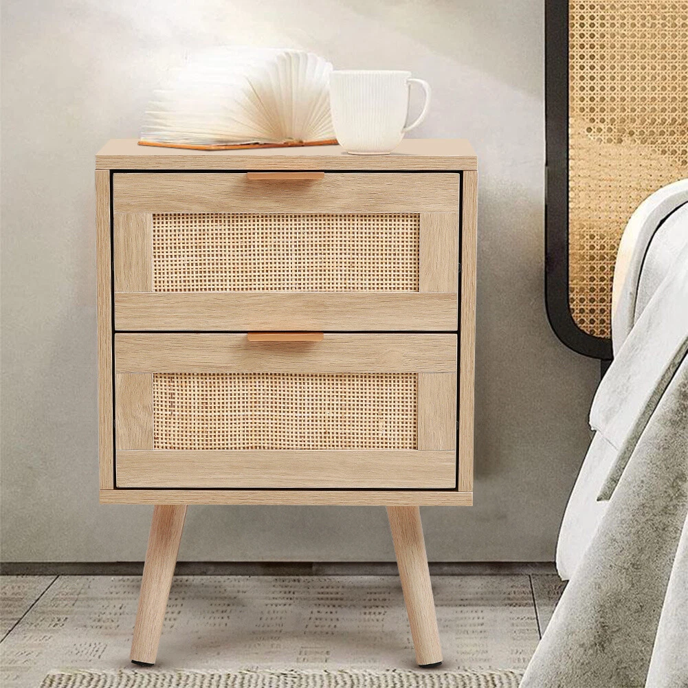 Nightstand wicker online