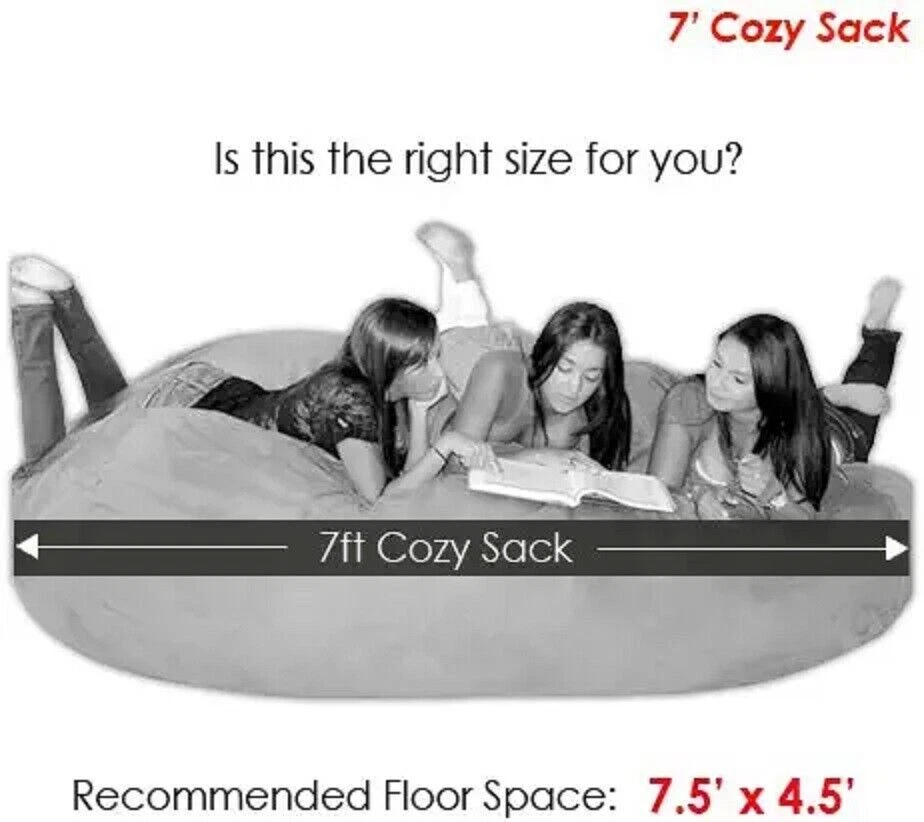 Acogedora silla bolsa de frijoles Sack de 7 pies, salvia - X-grande - RECOGER EN NJ Foto 2 de 4