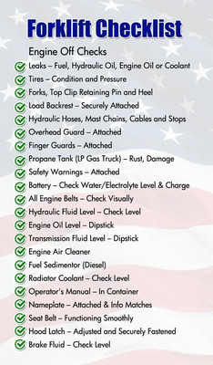 Forklift Certification Training Cards Package of 10