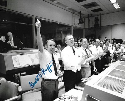 Gerald Griffin auto/signed 8x10 photo NASA Mission Control Apollo Program LOOK!