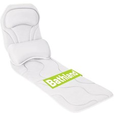 Full Body Bath Pillow for Tub - Extra Long  Thick Tub Pillow White