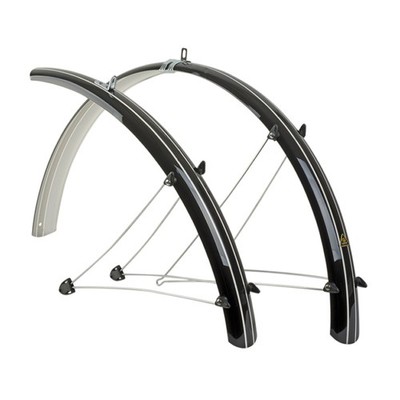 Radschutz Satz Author 28 Zoll Fahrrad Schutzblech Set Kunststoff schwarz 45mm