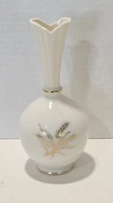 Vintage Lenox Hand Painted Gold Wheat Pattern Bud Vase EC