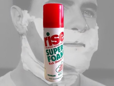 DISCONTINUED - Rise Shave Super Foam Rich Moist Lather 2oz, Helps Irritation 12z