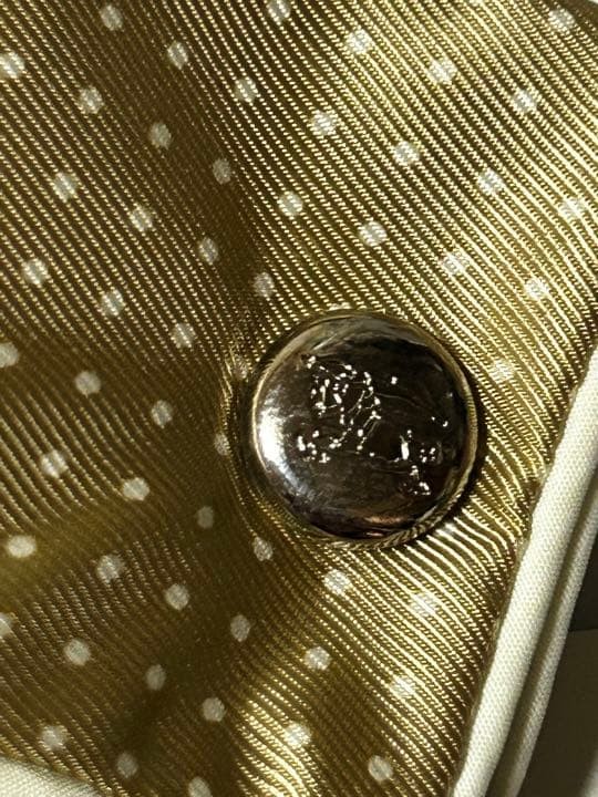 BURBERRY Foldable Umbrella Dot Pattern Black Beig… - image 7