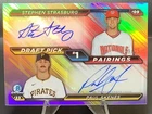 PAUL SKENES STEPHEN STRASBURG DUAL AUTO /25 2026 Bowman #DPPA-SS #1 Draft Picks