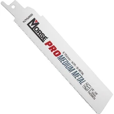 Morse Bi-Metal Pro Medium Metal Reciprocating Saw Blade 6" x 1" x .42" 14 TPI