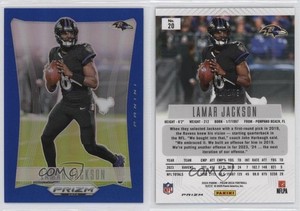 2024 Panini Prizm Deca Blue Prizm /149 Lamar Jackson #20
