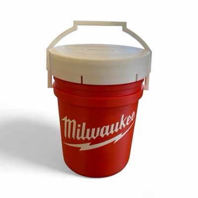 Bucket Koozie With Lid Milwaukee Tools Inspired - Hidden Drink