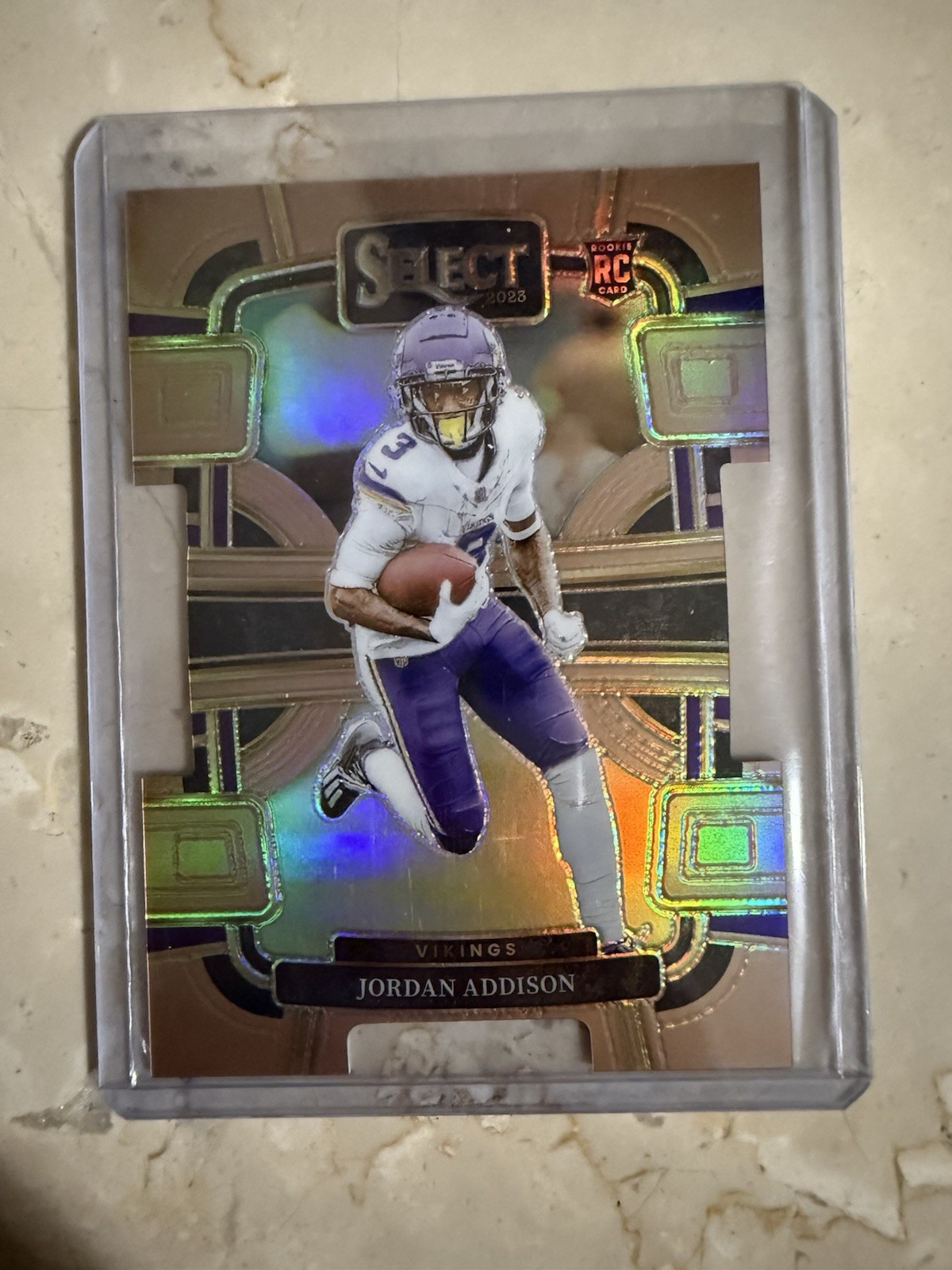 2023 Panini Select - Concourse Jordan Addison #66 Copper Prizm Die-Cut /299 (RC)