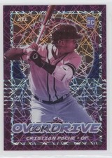 2021 Panini Chronicles Overdrive Purple Velocity Prizm Cristian Pache #11 0hk3