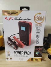 Schumacher 1200A Peak Amp 12V Jump Starter Power Pack w/2.4 USB Port SL1582