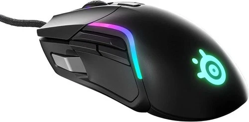 SteelSeries Rival 5 Gaming Mouse, PrismSync RGB Light, 9 Programmable Buttons, B