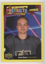 2020-21 Upper Deck UD Portraits Rookies Gold /99 Reid Duke #P-64 a3q