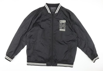 Label-J Bomberjacke Herren schwarz 2XL