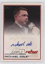 2013 Topps WWE Authentic Auto Michael Cole Auto 3hd