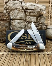 Case XX USA 6.5 Bone Stag 65313 Stainless Sowbelly Stockman Pocket Knife