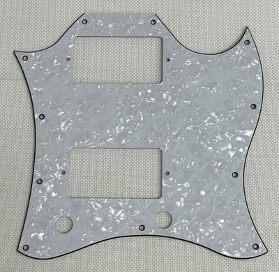 White Pearl 4-Ply For Fit Gibson SG Standard Full Face Style Guitar Pickguard