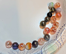 Lot of 19 Various Glass Marbles