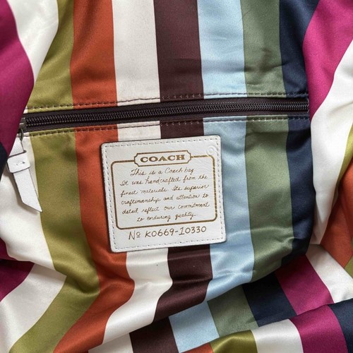 Coach 65th Anniversary Legacy Pocket Flap Satchel Handbag Mint Green Purse Y2K - Picture 10 of 10
